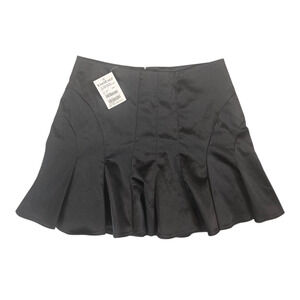 NEW! Bebe Pleated Mini Skirt Black Size 4